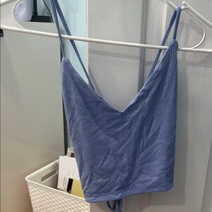 Blue Spaghetti Strap Top